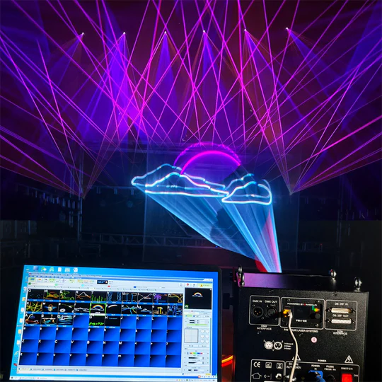 ClubLamps® Professional RGB Stage Laser (Multi-Power Models Available) for Stage & DJ Lighting