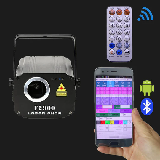 ClubLamps F2 Series APP Control DJ Laser Stage Lighting Projector