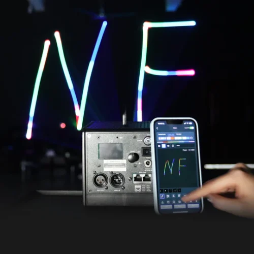 ClubLamps LaserCube Battery Operated APP Control RGB Stage Lighting Packaging