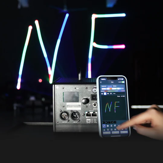 ClubLamps LaserCube Battery Operated APP Control RGB Stage Lighting Packaging