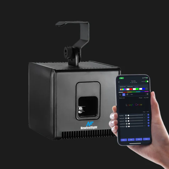 ClubLamps LaserCube Battery Operated APP Control RGB Stage Lighting Packaging