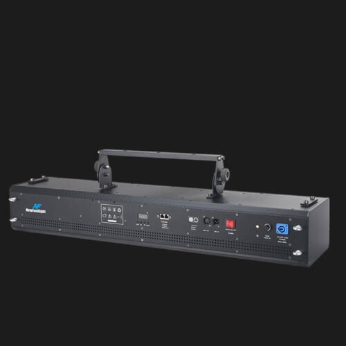 ClubLamps® F4 is perfect for laser advertising, projection, Skynet beams, beam animation, chasers, fan effects, and outdoor stage lighting.